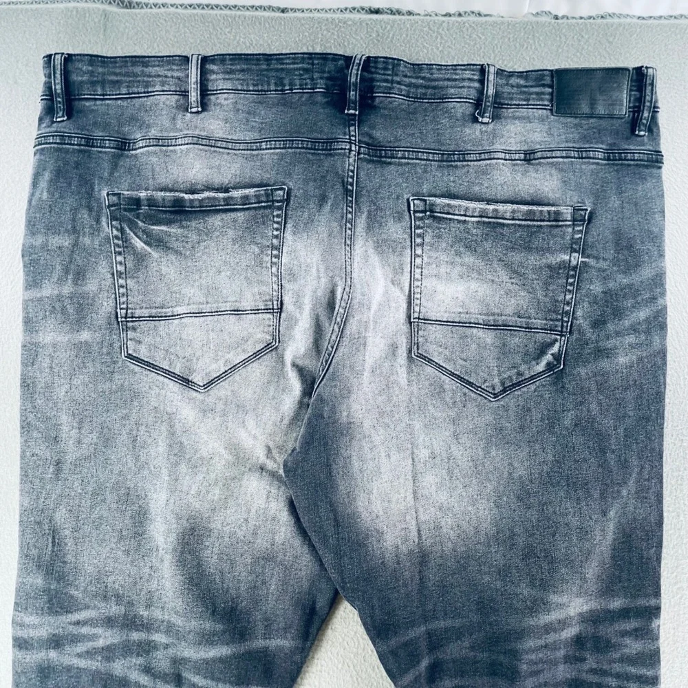 Jordan Craig Aaron Jeans Men 48x32 Distressed Whiskered Faded Black Streetwear